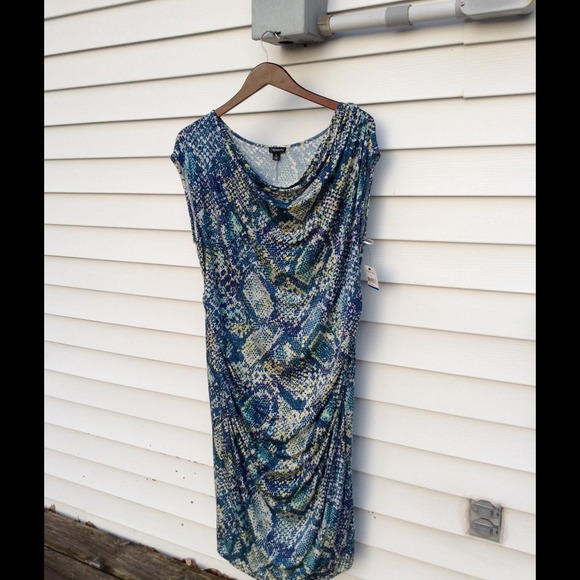 New snake skin pattern dress