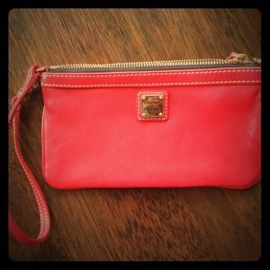 Dooney & Bourke red wristlet