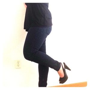 HOLD for hbhydro Express zebra stripe skinny jeans