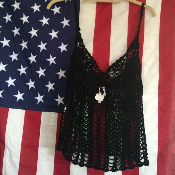 Open back crochet festival top