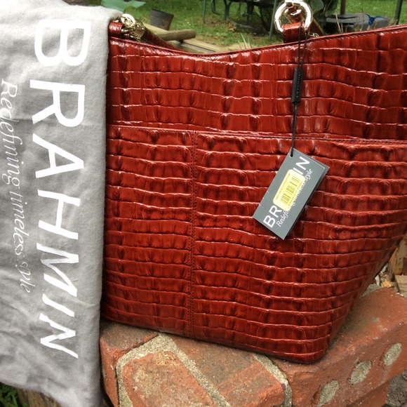 BRAHMIN Sweetheart Tote Cordovan La Scala NWT