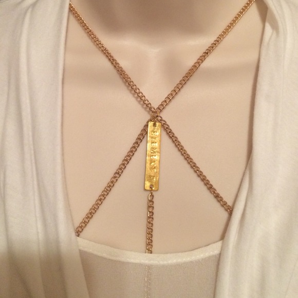 NWOT Custom made gold body chain - Picture 4 of 4