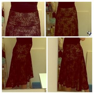 BCBG lace fancy skirt