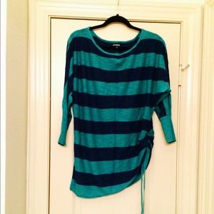 Express blue/teal top