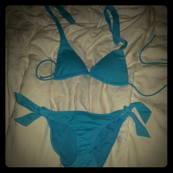 Victoria secret light blue swimsuit