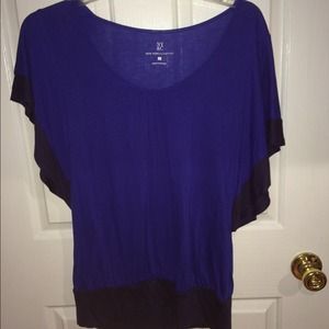 Two toned blue shirt