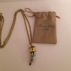 REDUCED!! Large Vintage Inspired Horn Necklace