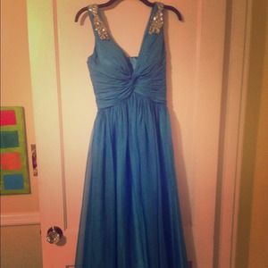Gorgeous light blue formal gown. Perfect for prom!