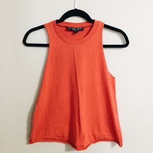 Red Topshop Muscle top