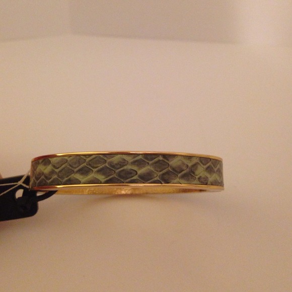 PRICE REDUCED!! JCREW- leather snake print bangle