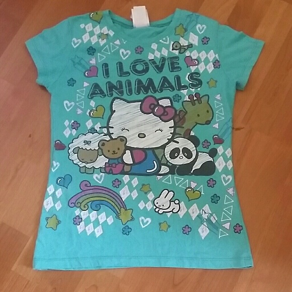 Hello Kitty (I love animals) Tee (Kids Size)