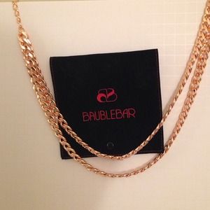 Bauble bar rose gold chain necklace