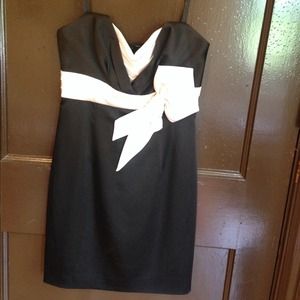 BCBGMaxAzria strapless cocktail dress