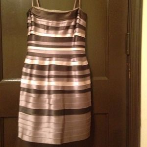 BCBGMaxAzria strapless cocktail dress