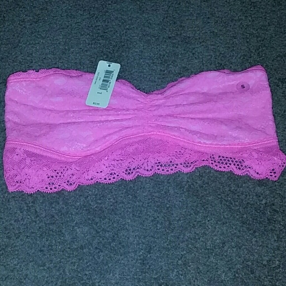 SOLD AEO bright pink bandeau bra