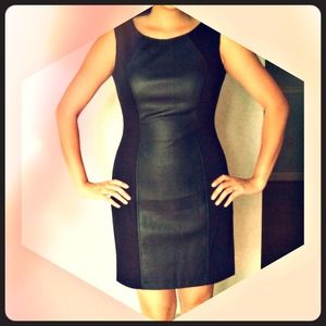 4P Two-tone Black Dress