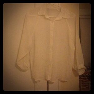 Beautiful white blouse with lace details