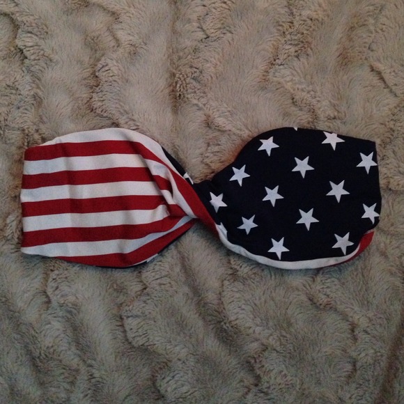 American flag bikini top