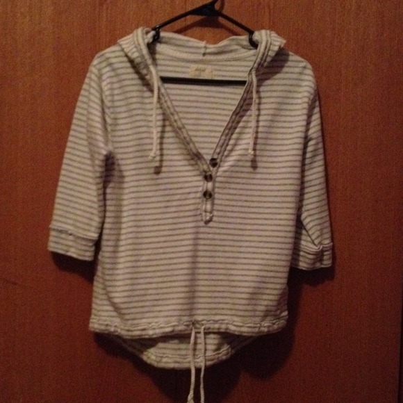 Aerie 3/4 Sleeve Hooded Pullover