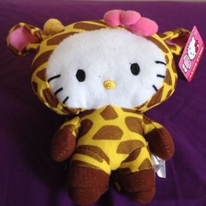 NWT Hello Kitty Giraffe Plush