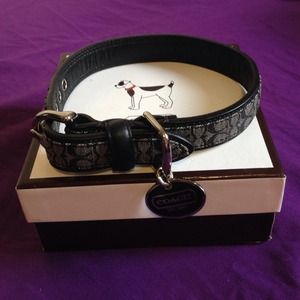 NIB Authentic Coach Dog Collar