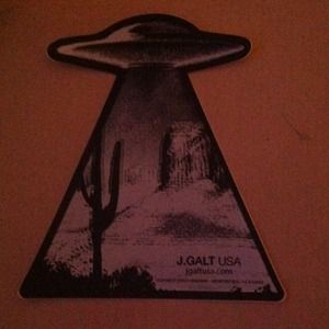 Alien UFO brandy melville/J.Galt sticker RARE