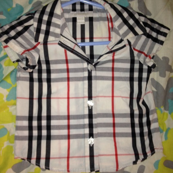 Baby boy burberry button up
