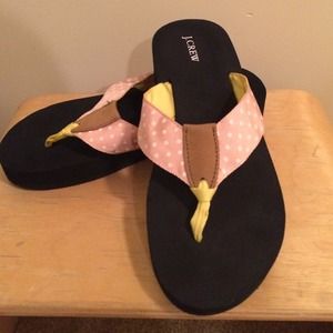 J. Crew flip flops