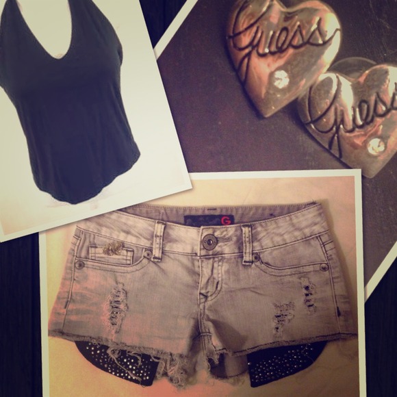 G by guess denim shorts