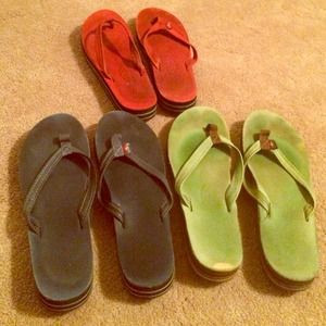 Red, Navy & light Green Rainbows🌈
