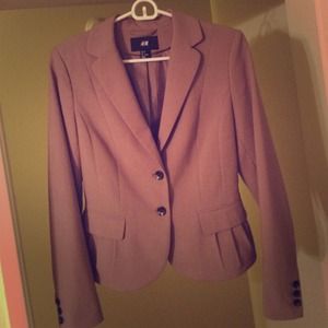 H&M Peplum Beige Blazer - size 6