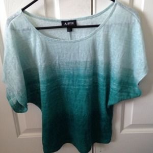 Light Blue ombré top