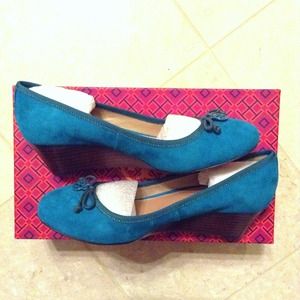 🌟💖SALE Tory Burch Shoes Wedge Blue NIB💖🌟