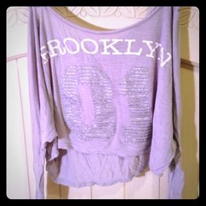 Long sleeve lightweight crop top