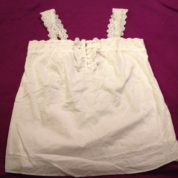 Cute j crew cotton white top