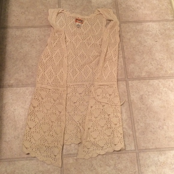 Boho sweater vest