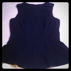 Black Peplum Top