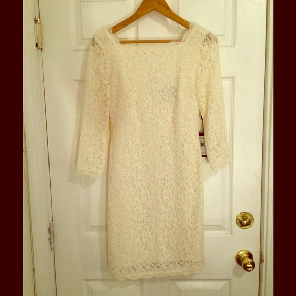 White lace dress