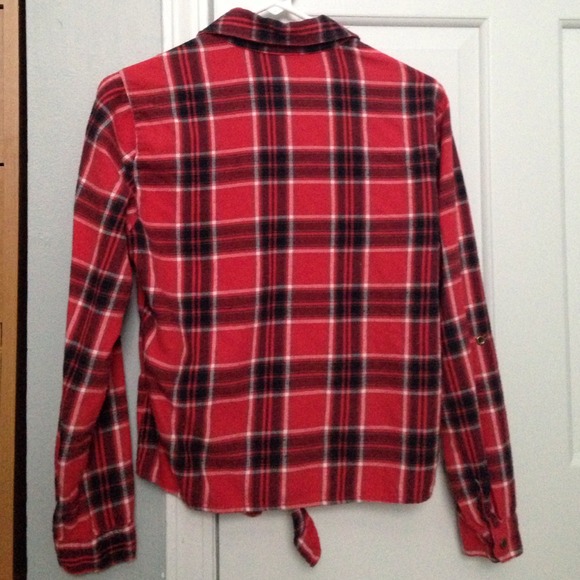 Red Flannel with Studded Pockets - Picture 2 of 2