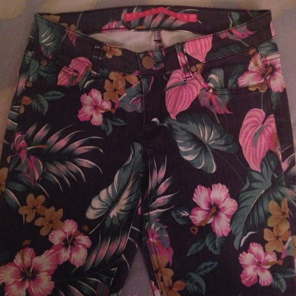 Floral Skinny Jeans