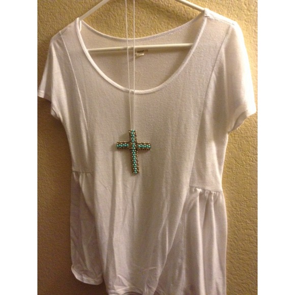 ❌Sold Turquoise Cross Necklace - Picture 2 of 2