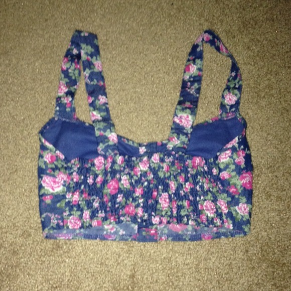 HOST PICK 8/18 π Chambray Floral Bustier - Picture 3 of 4