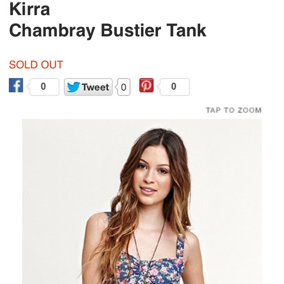 HOST PICK 8/18 π Chambray Floral Bustier - Picture 4 of 4