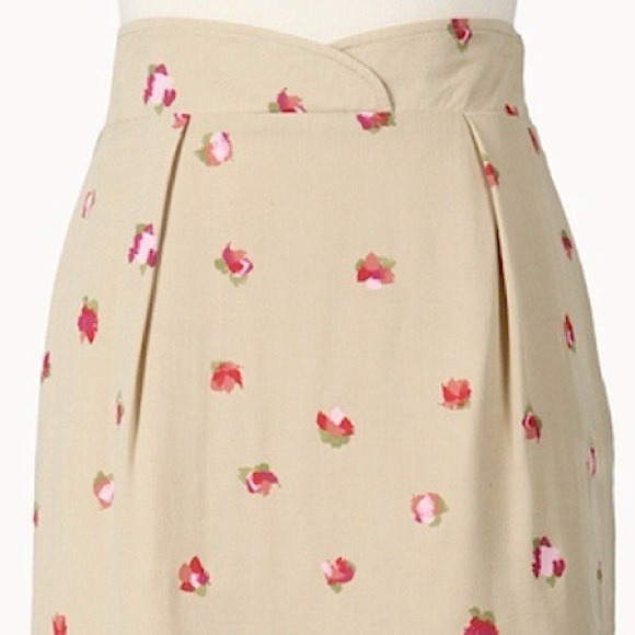 Brushed Khaki Rose Skirt