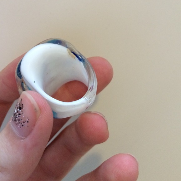 Stained glass ring from Germany. - Picture 3 of 4