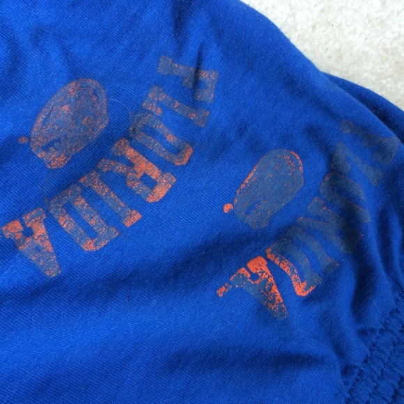 Florida orange and blue Soffee shorts. - Picture 2 of 3