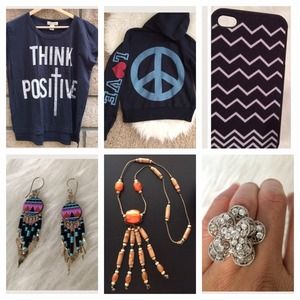 Shirt, Hoodie, Phone Case & Jewelry Bundle