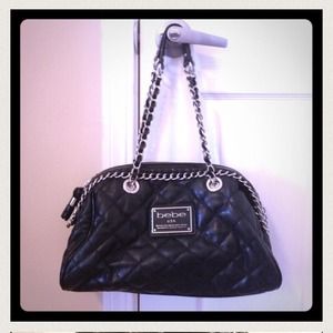 Bebe quilted purse handbag