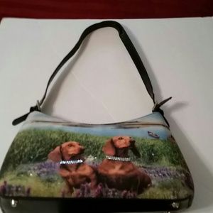 Dachshund purse and wallet