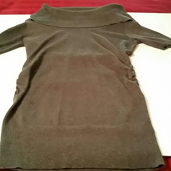 Black with silver shimmer cowl neck sweater - Picture 1 of 1